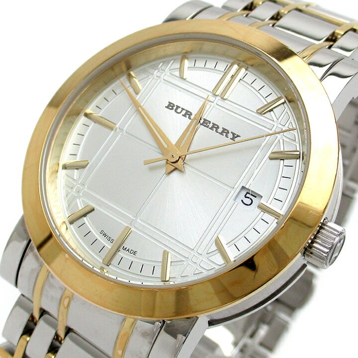Burberry Heritage White Dial Two Tone Stainless Steel Strap Watch for Men - BU1358 Buy Now By Burberry