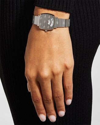 Shop Gucci Grip Quartz Silver Dial Silver Steel Strap Watch For Men - YA157501 in USA