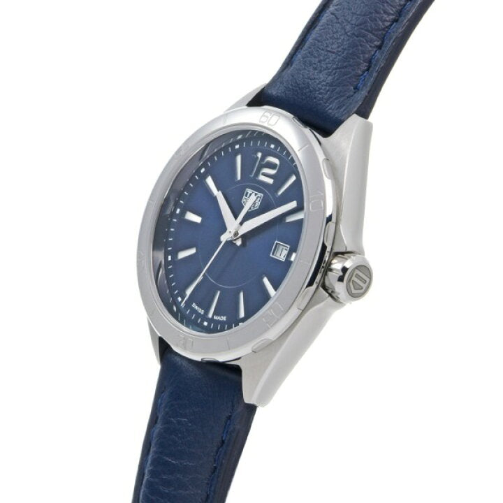 Shop Tag Heuer Formula 1 Quartz Blue Dial Blue Leather Strap Watch for Women - WBJ1312.FC8231 in USA