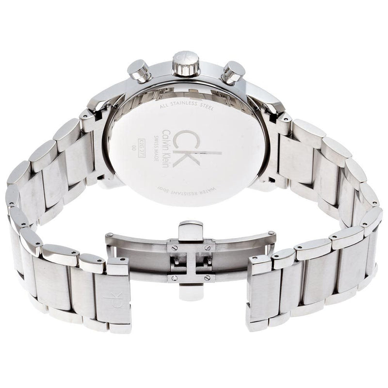 Shop Calvin Klein City Chronograph Blue Dial Silver Steel Strap Watch for Men - K2G2714N in USA