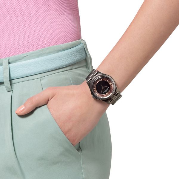 Marc Jacobs Henry Skeleton Black Dial Black Steel Strap Watch for Women - MBM3254 Buy Now By Marc Jacobs