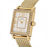 Guess White Dial Gold Mesh Bracelet Watch For Women - W0826L2 Buy Now By Guess