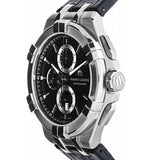 Maurice Lacroix Aikon Chronograph Black Dial Black Leather Strap Watch for Men - AI1018-SS001-330-1 Buy Now By Maurice Lacroix