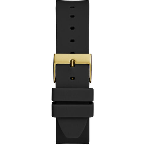 Guess Fame Quartz Gold Dial Black Leather Strap Watch For Women - GW0548L3 Buy Now By Guess