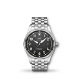 IWC Pilot’s Watch Mark XVIII Black Dial Silver Steel Strap Watch for Men - IW327015