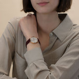 Shop IWC Portofino Automatic Silver Dial Red Leather Strap Watch for Women - IW357401 in USA