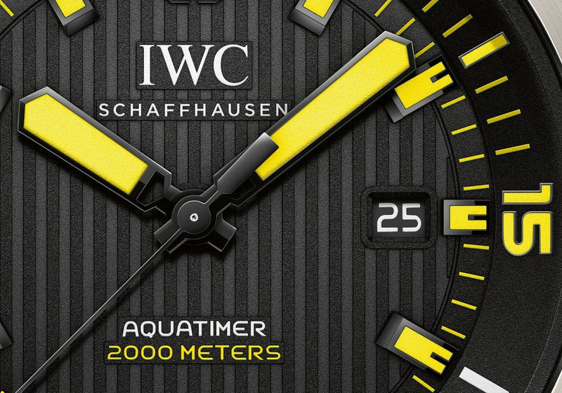 IWC Aquatimer Automatic 2000 Black Dial Black Rubber Strap Watch for Men - IW358001 Buy Now By IWC