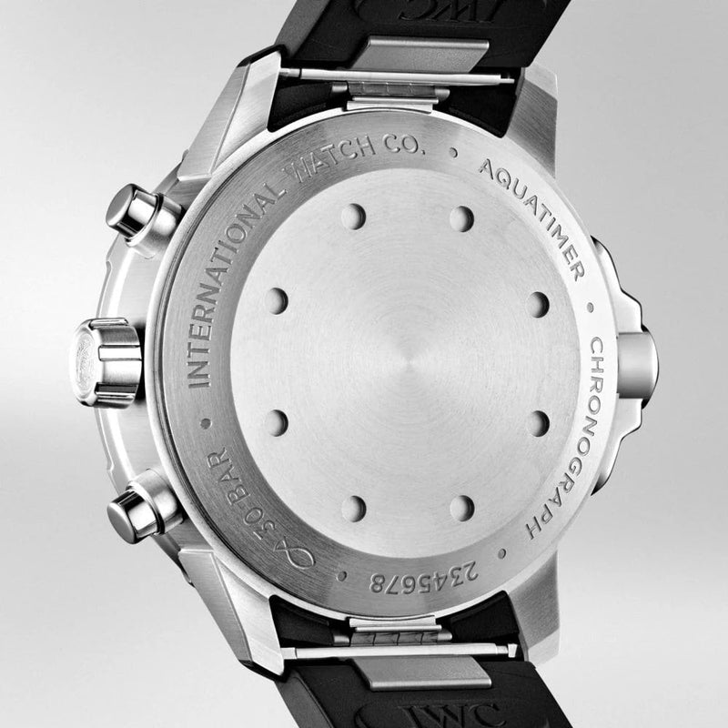 Shop IWC Aquatimer Chronograph White Dial Black Rubber Strap Watch for Men - IW376801 in USA