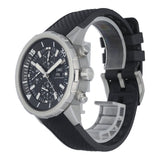 Shop IWC Aquatimer Chronograph Black Dial Black Leather Strap Watch for Men - IW376803 in USA