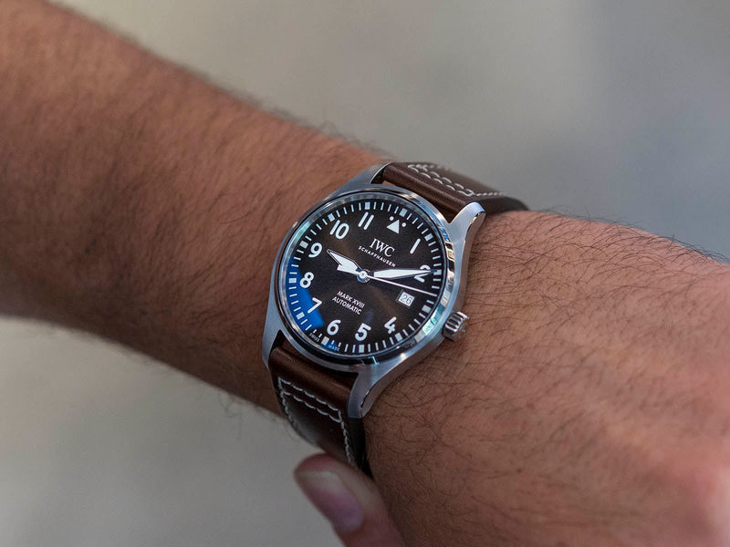 IWC Pilot's Watch Mark XVII Edition "Antoine De Saint Exupery" Brown Dial Brown Leather Strap Watch for Men - IW327003 Buy Now By IWC