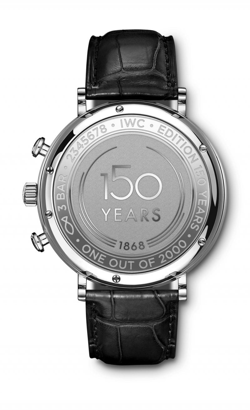 IWC Portofino Chronograph Blue Dial Black Leather Strap Watch for Men - IW391023 Buy Now By IWC