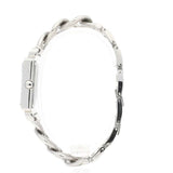 Shop Guess Vanity Diamonds White Dial Silver Steel Strap Watch for Women - W1030L1 in USA
