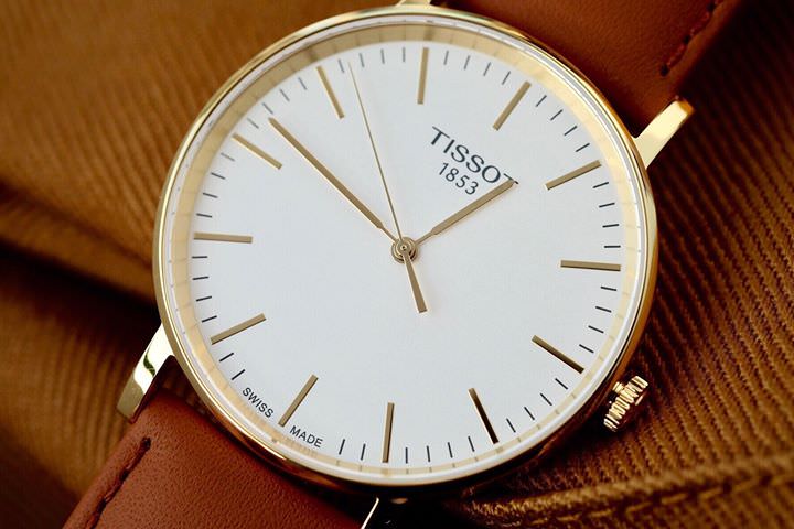 Tissot T Classic Everytime White Dial Brown Leather Strap Watch For Men - T109.410.36.031.00 Buy Now By Tissot