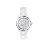 Chanel J12 Diamonds Mother of Pearl White Dial White Steel Strap Watch for Women - J12 H5704