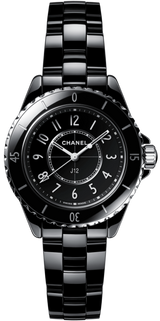 Chanel J12 Quartz Black Dial Black Steel Strap Watch for Women - J12 H5695
