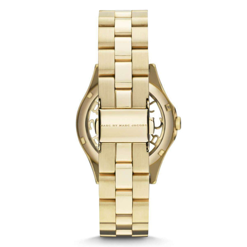 Marc Jacobs Henry Gold Dial Gold Steel Strap Watch for Women - MBM3295 Buy Now By Marc Jacobs