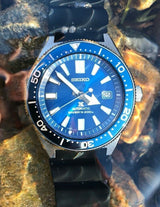 Shop Seiko Prospex Analogue Automatic Diver Blue Dial Black Rubber Strap Watch For Men - SPB053J1 in USA