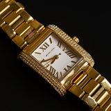 Michael Kors Emery Three-Hand Crystals Silver Dial Gold Steel Strap Watch for Women - MK4643 Buy Now By Michael Kors