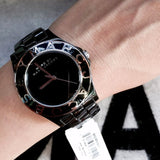 Marc Jacobs Black Dial Black Ceramic Strap Watch for Women - MBM9501 Buy Now By Marc Jacobs