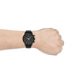 Emporio Armani Dress Chronograph Black Dial Black Leather Strap Watch For Men - AR1918 Buy Now By Emporio Armani