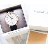Michael Kors Jaryn Quartz White Dial Black Leather Strap Watch For Women - MK2472 Buy Now By Michael Kors