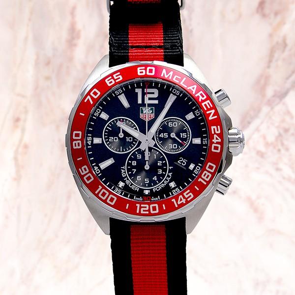 Tag Heuer Formula 1 McLaren Limited Edition Chronograph Black Dial Two Tone NATO Strap Watch for Men - CAZ1112.FC8188 Buy Now By Tag Heuer