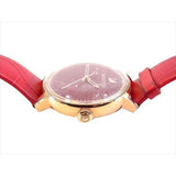 Shop Swarovski Crystalline Hours Red Crystal Dial Red Leather Strap Watch for Women - 5295380 in USA