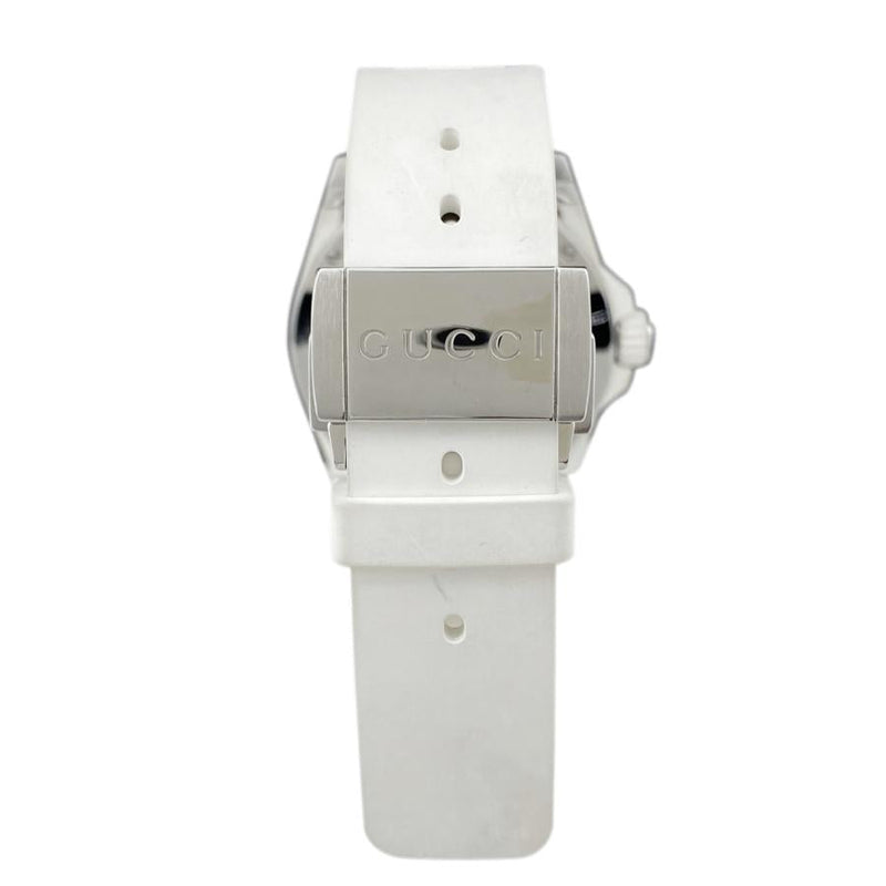 Shop Gucci Dive Tiger White Dial White Rubber Strap Watch For Men - YA136329 in USA