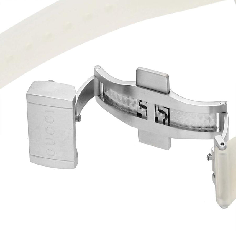 Shop Gucci Dive Automatic White Dial White Rubber Strap Unisex Watch - YA136342 in USA