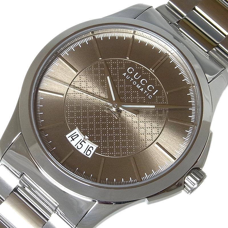 Gucci G Timeless Automatic Brown Dial Silver Steel Strap Watch For Women - YA126431A Buy Now By Gucci