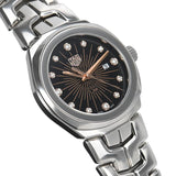Shop Tag Heuer Link Quartz Black Dial Silver Steel Strap Watch for Women - WBC131F.BA0649 in USA