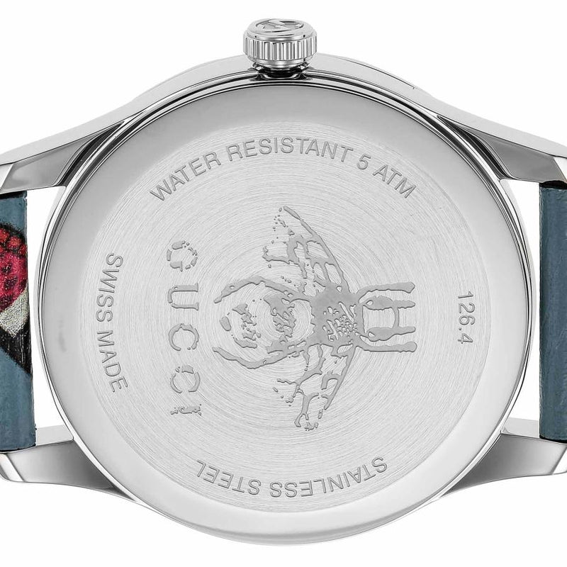 Shop Gucci G Timeless Quartz Blue Dial Blue Leather Strap Watch For Men - YA1264080 in USA