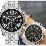 Michael Kors Runway Chronograph Black Dial Silver Steel Strap Watch For Women - MK5708 Buy Now By Michael Kors