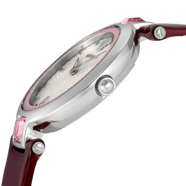 Versace Olympo Crystal Gleam White Dial Purple Leather Strap Watch for Women - VAN010016 Buy Now By Versace
