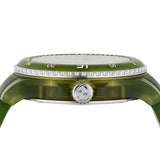 Shop Gucci Dive Automatic Green Dial Green Rubber Strap Unisex Watch - YA136345 in USA
