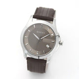 Shop Gucci G Timeless Quartz Brown Dial Brown Rubber Strap Watch For Men - YA126403 in USA