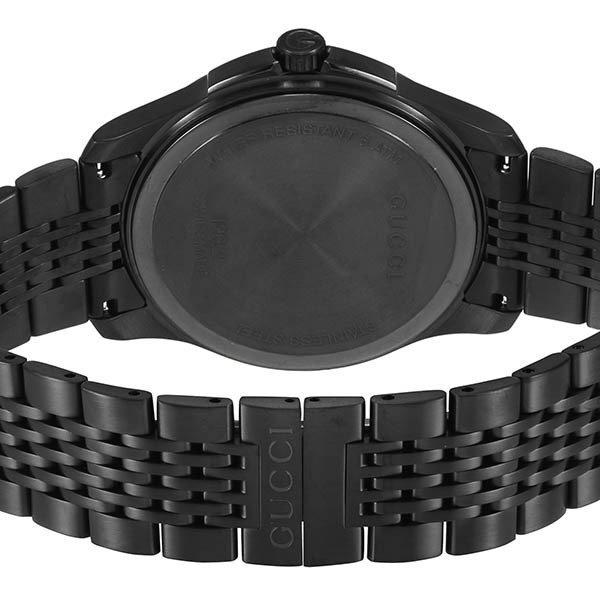 Gucci G Timeless Black Dial Black Steel Strap Watch For Men - YA126202 Buy Now By Gucci