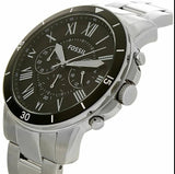 Fossil Grant Sport Chronograph Black Dial Silver Steel Strap Watch for Men - FS5236 Buy Now By Fossil
