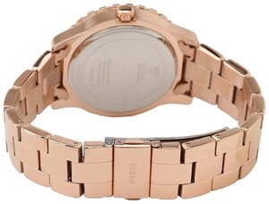 Guess Dazzler Diamonds Silver Dial Rose Gold Steel Strap Watch for Women - W0335L3 Buy Now By Guess