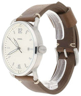 Fossil The Commuter White Dial Brown Leather Strap Watch for Men - FS5275 Buy Now By Fossil