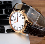 Shop Tissot T Classic Carson White Dial Brown Leather Strap Watch For Men - T085.410.36.013.00 in USA