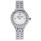 Shop Swarovski Lovely Crystals Mini White Dial Silver Steel Strap Watch for Women - 5242901 in USA