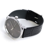 Calvin Klein Accent Black Dial Black Leather Strap Watch for Men - K2Y2X1CU Buy Now By Calvin Klein