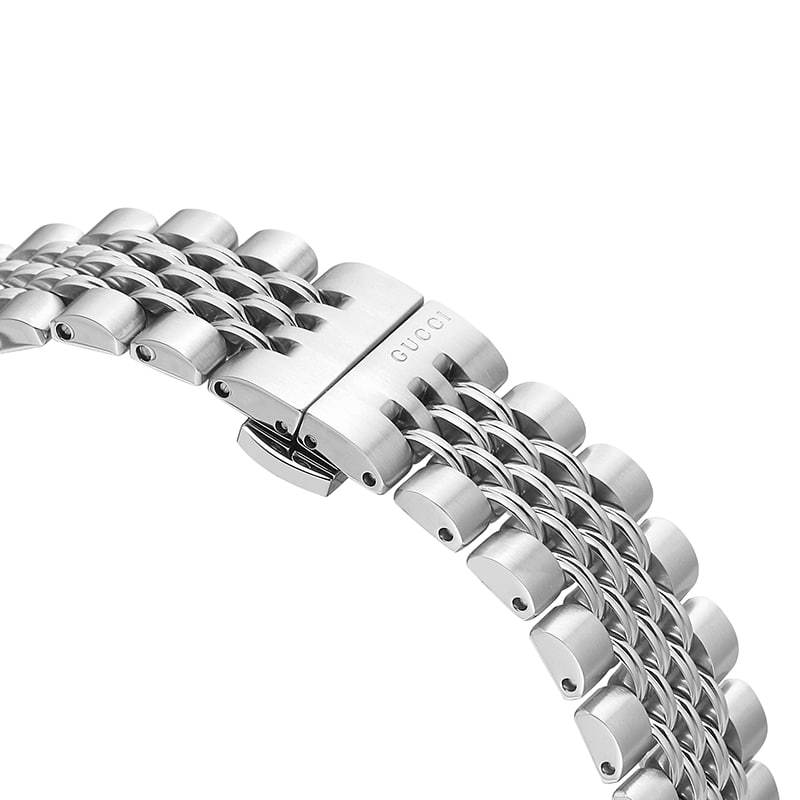 Shop Gucci G Timeless Automatic Silver Dial Silver Steel Strap Watch for Men - YA126354 in USA