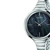 Calvin Klein Lively Black Dial Silver Steel Strap Watch for Women - K4U2312S Buy Now By Calvin Klein