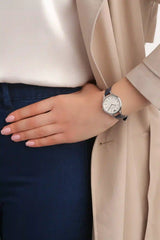Emporio Armani Aurora Quartz Mother Of Pearl White Dial Blue Leather Strap Watch For Women - AR11090 Buy Now By Emporio Armani