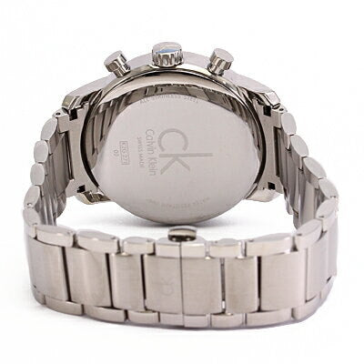 Shop Calvin Klein City Chronograph Black Dial Silver Steel Strap Watch for Men - K2G2714X in USA
