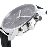 Calvin Klein City Chronograph Black Dial Black Leather Strap Watch for Men - K2G271C3 Buy Now By Calvin Klein