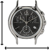 Calvin Klein Skirt Chronograph Black Dial Black Leather Strap Watch for Men - K2U291C1 Buy Now By Calvin Klein