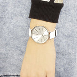 Calvin Klein Equal White Dial White Leather Strap Watch for Women - K3E231L6 Buy Now By Calvin Klein